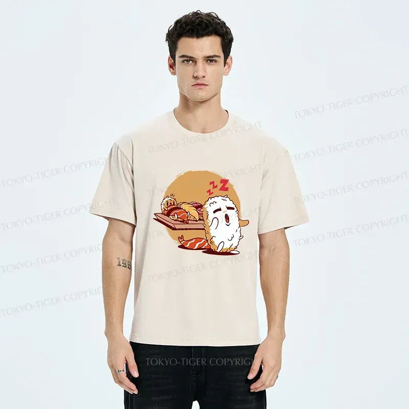 Japanese Vintage Washed T-Shirt for Daily Wear