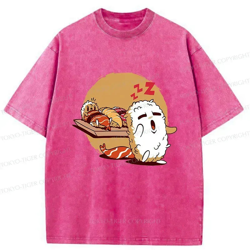 Japanese Vintage Washed T-Shirt for Daily Wear