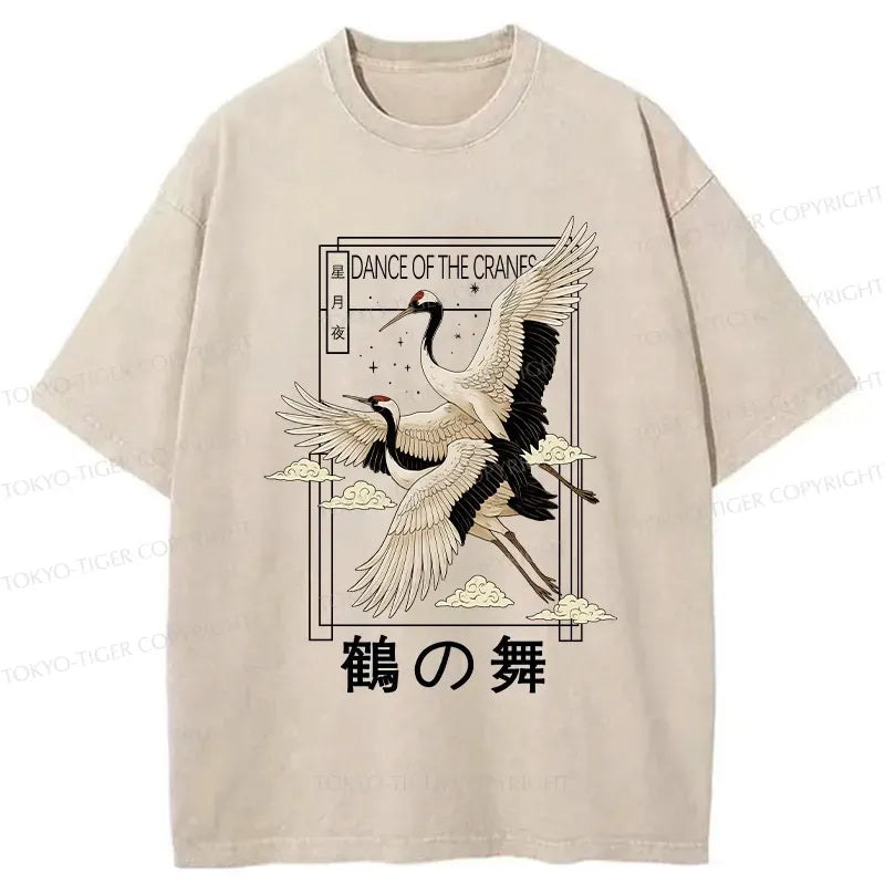 kyoto lion dance crane tee for summer vacation