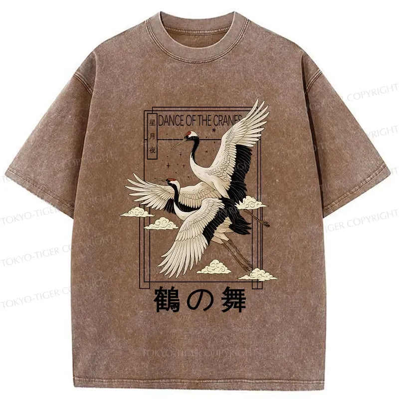 kyoto lion dance crane tee for summer vacation