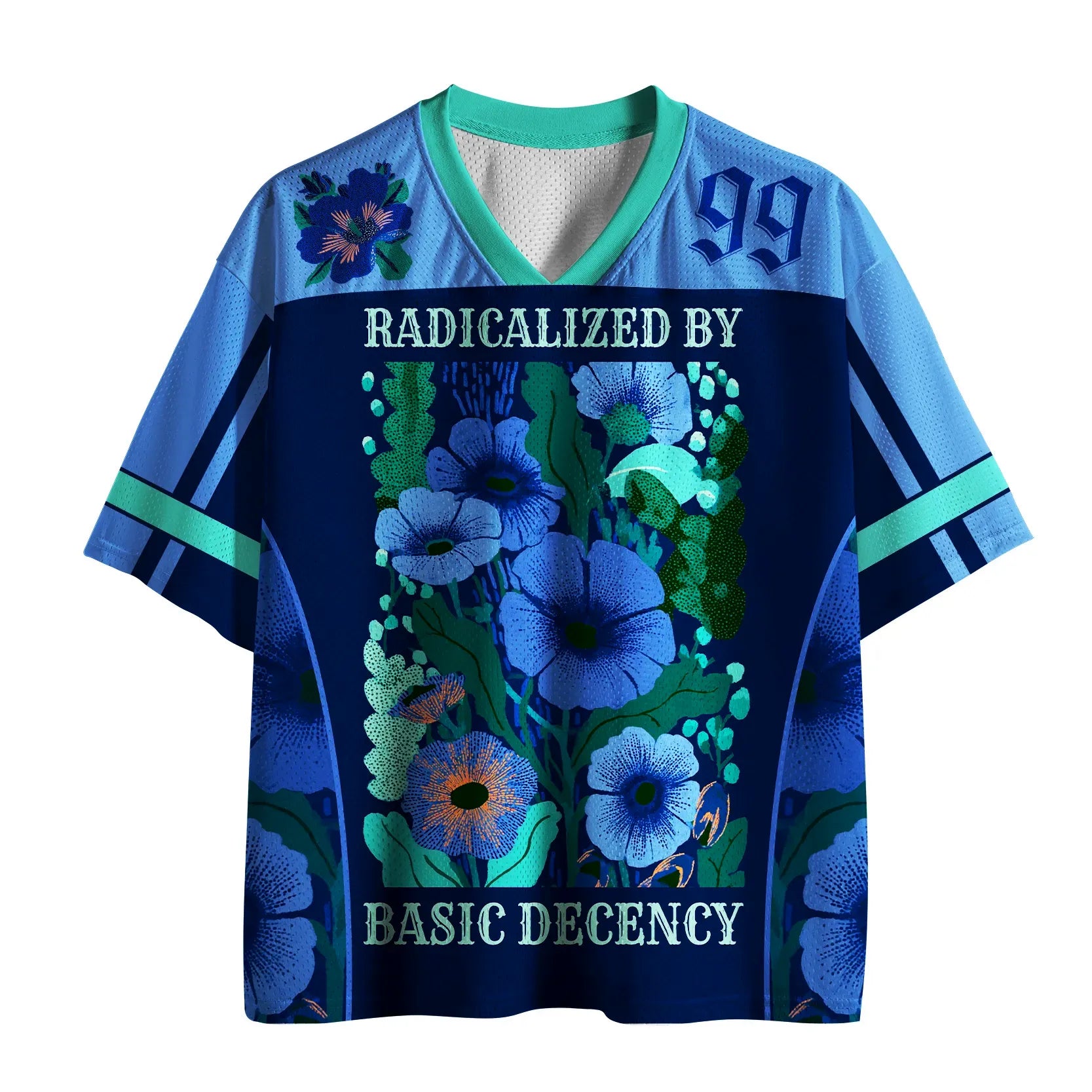 trendy oversized mesh jersey for streetwear