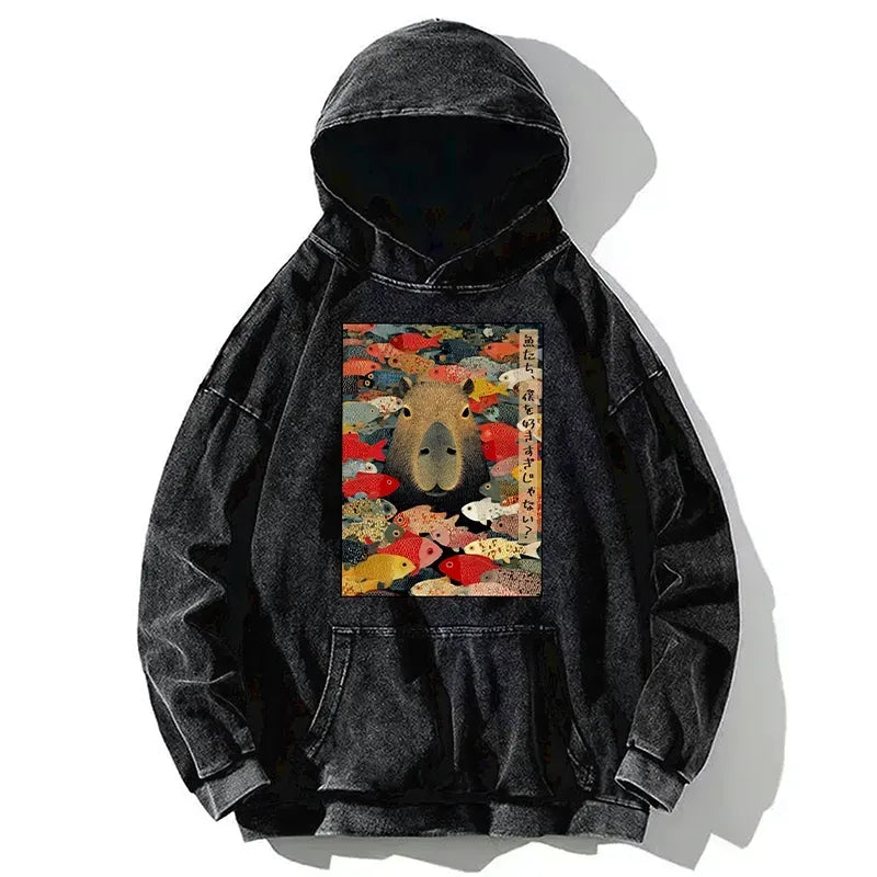 Japanese vintage hoodie for daily wear