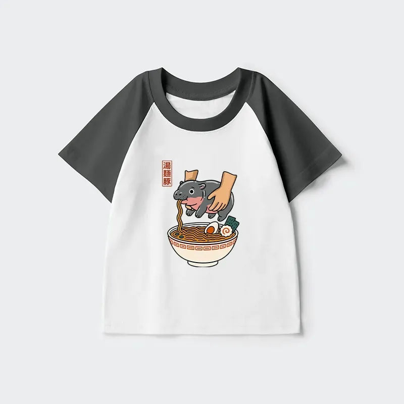 Japanese Kids Raglan T-Shirt for Daily Wear
