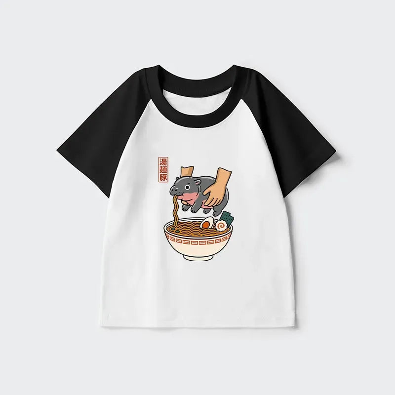Japanese Kids Raglan T-Shirt for Daily Wear