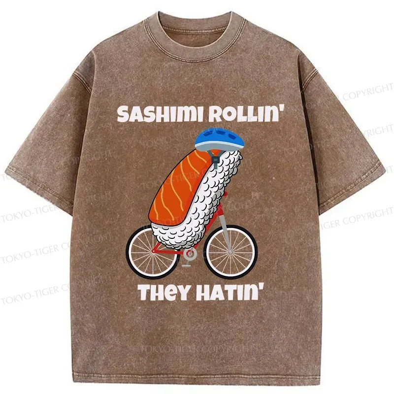 Kyoto-Lion Sashimi Rollin' They Hatin' Washed T-Shirt