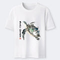 Japanese ink wash sea turtle t-shirt
