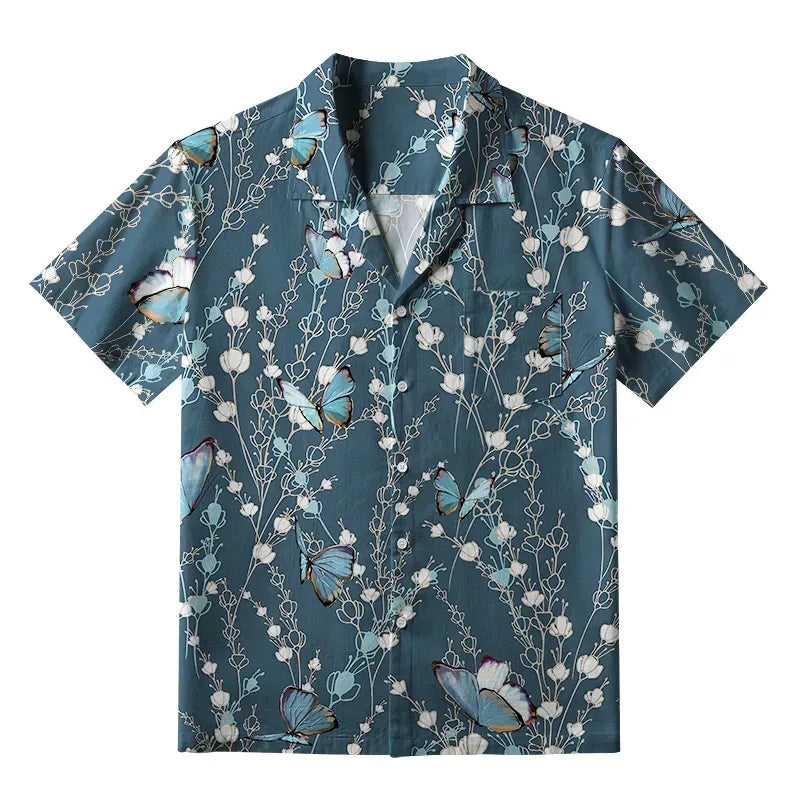 Unisex cotton aloha shirt for beach party