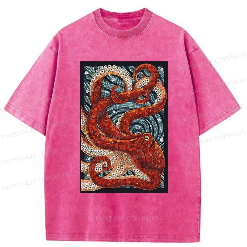 Unisex Soft Cotton Octopus Tee for Daily Wear