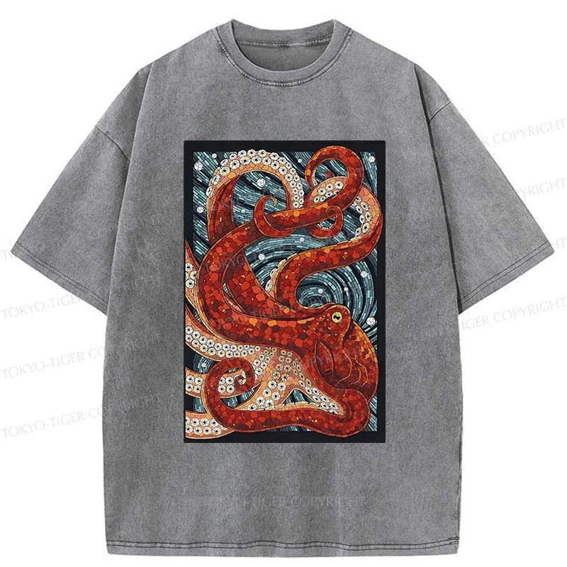 Japanese Vintage Octopus Ukiyo-e T-Shirt