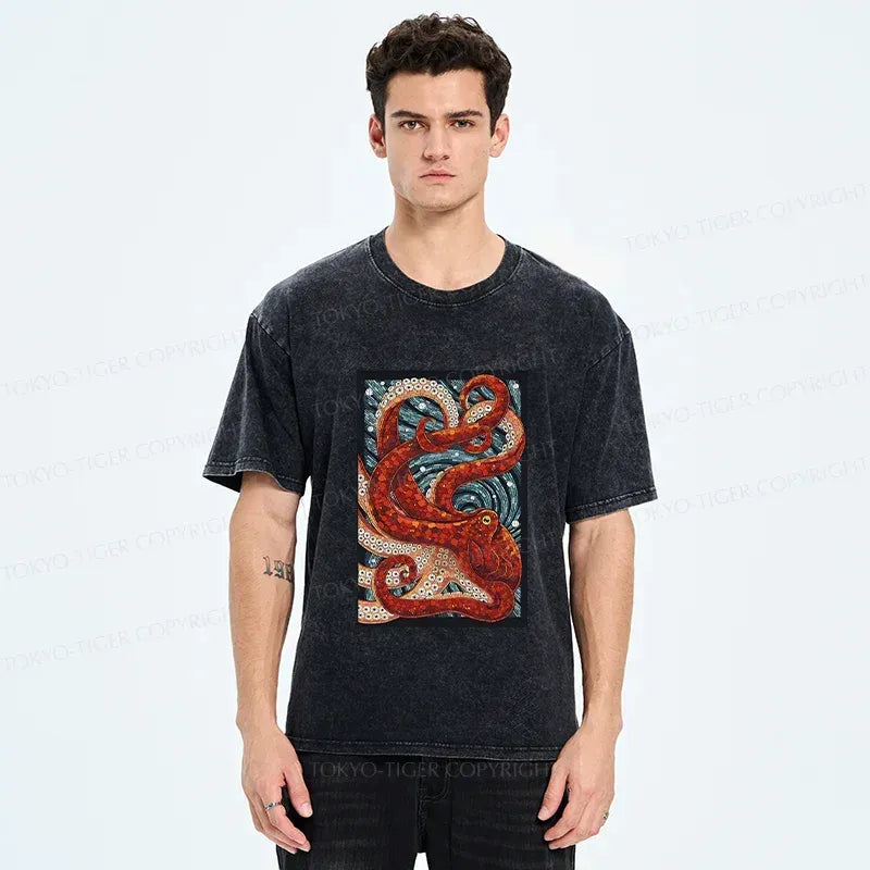 Unisex Soft Cotton Octopus Tee for Daily Wear