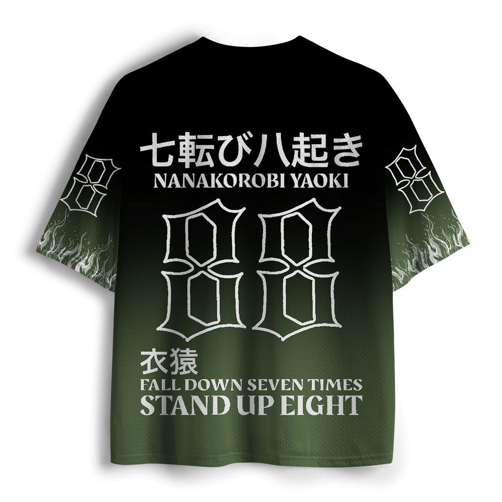 Japanese retro tiger mesh jersey