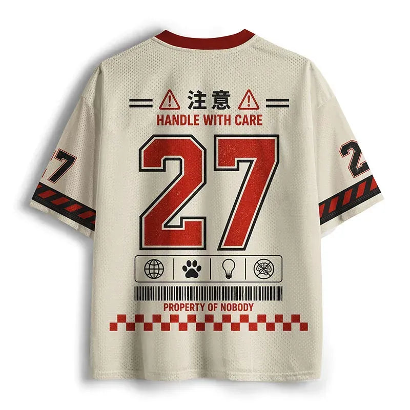 Trendy Kyoto Lion Mesh Jersey for Summer