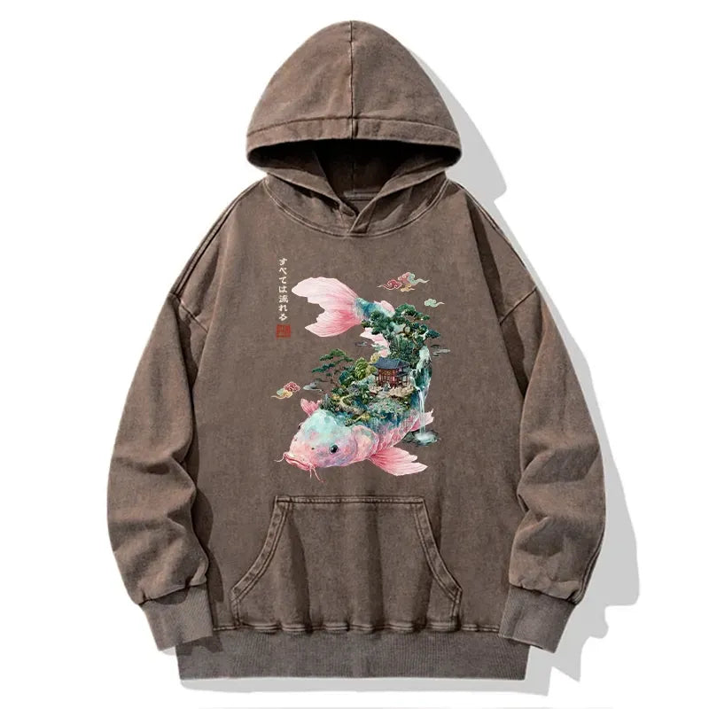 Vintage Japanese Koi Hoodie Trending Item