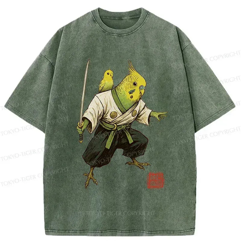 Kyoto-Lion Parro Samurai Washed T-Shirt