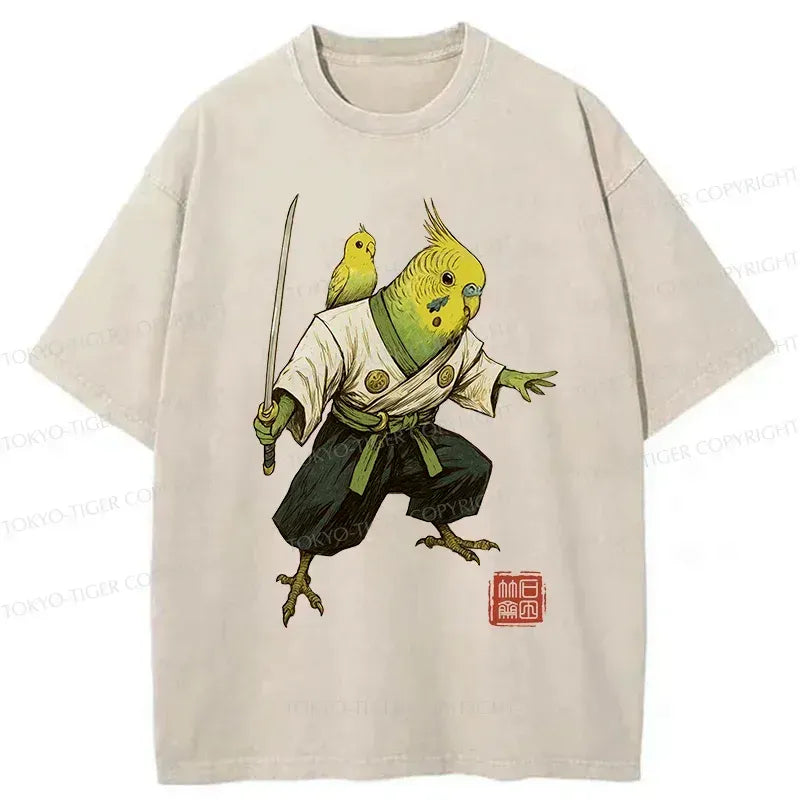 Kyoto-Lion Parro Samurai Washed T-Shirt
