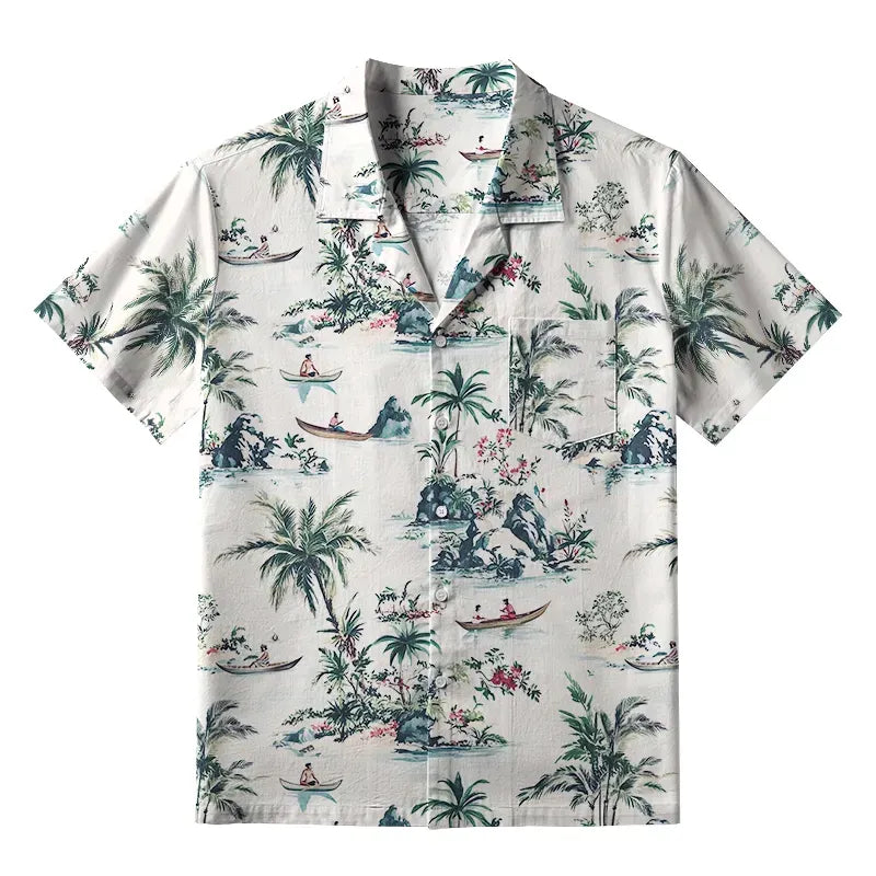 Japanese Aloha Shirt for Summer Vacation