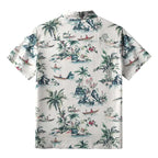 Kyoto Lion Tropical Scenery Hawaiian Shirt