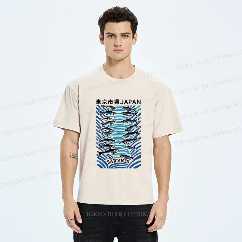 Tokyo Fish Market Unisex Tee for Vacation