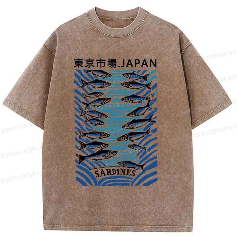Kyoto-Lion Tokyo Fish Market Washed T-Shirt