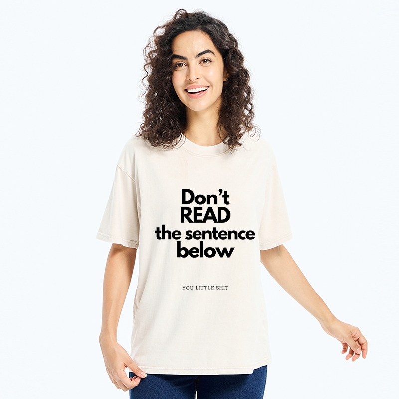 Kyoto-Lion Humorous Word Games Washed T-Shirt