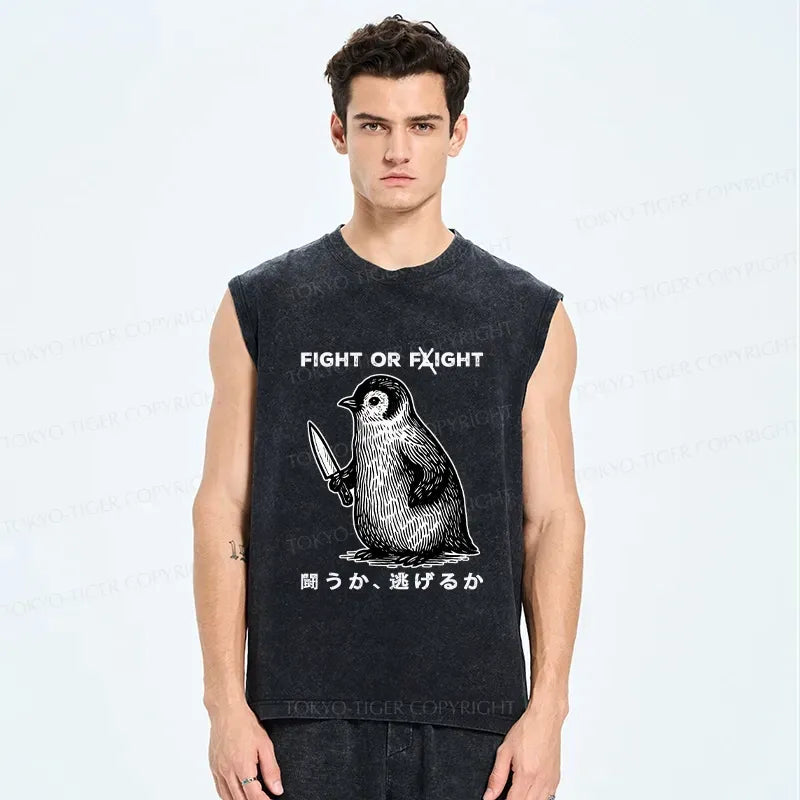Japanese Vintage Washed Tank for Streetwear