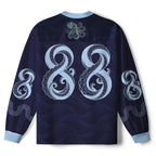 Kyoto-Lion Tribal Octopus Paneled Long Sleeve Jersey