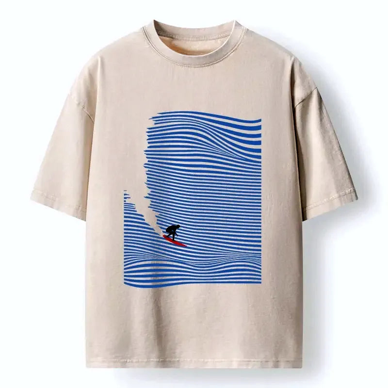 Unisex Surf Graphic Tee for Streetwear