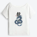 Off Shoulder Dragon Shirt Gift Idea