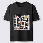 Kyoto-Lion Mondrian's Cat Classic T-Shirt