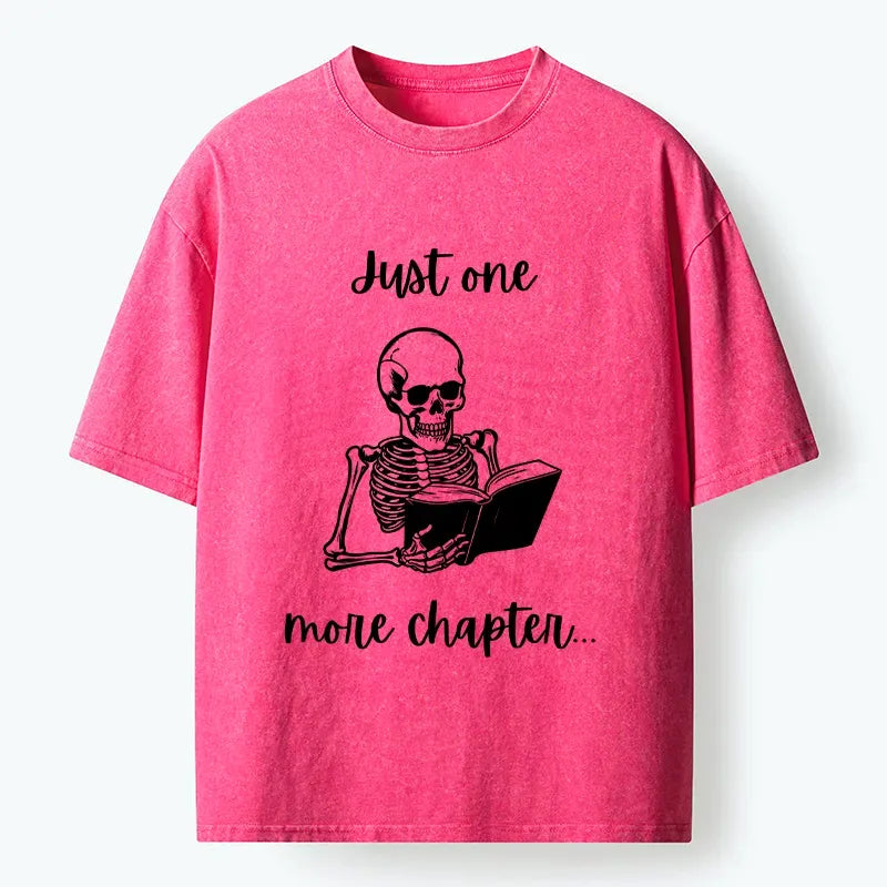 Washed retro skeleton tee for streetwear