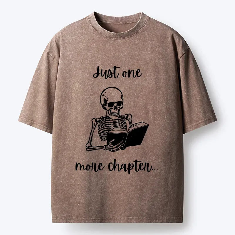 Washed retro skeleton tee for streetwear