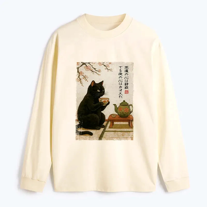 Unisex cotton long sleeve shirt on sale