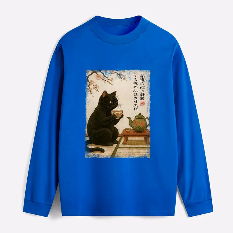 Unisex cotton long sleeve shirt on sale