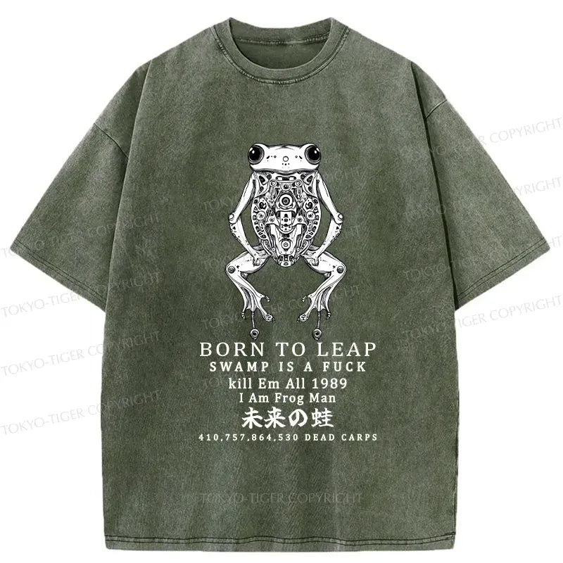 Kyoto-Lion Born To Leap Washed T-Shirt