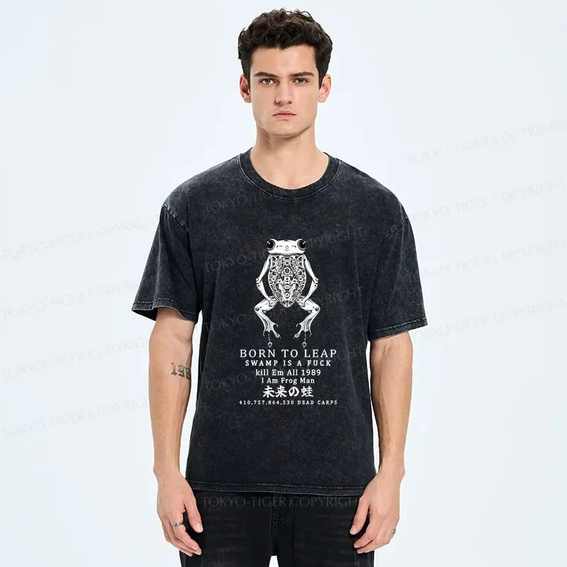 Kyoto-Lion Born To Leap Washed T-Shirt