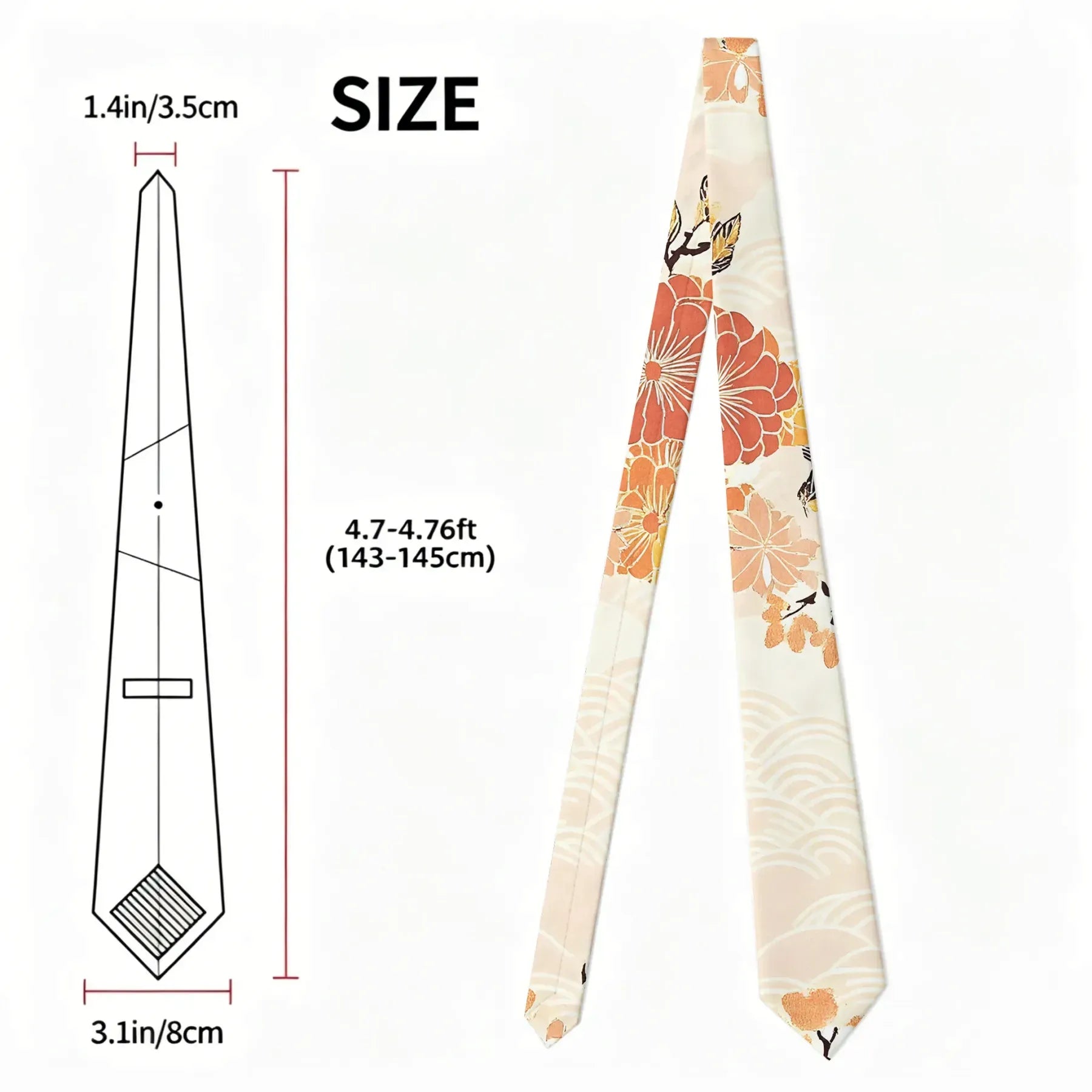 Japanese Vintage Necktie for Gift Idea