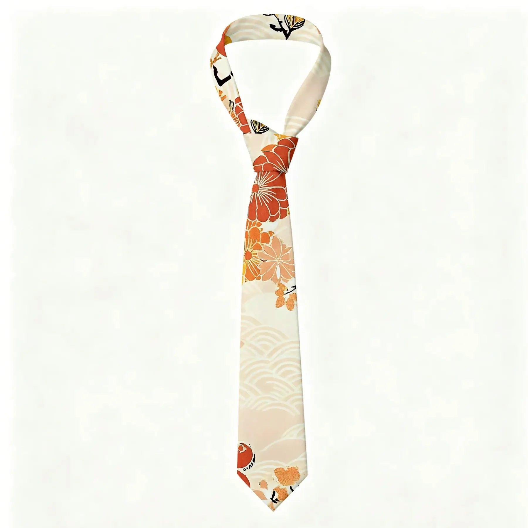 Ukiyo-e Sakura Necktie Free Shipping