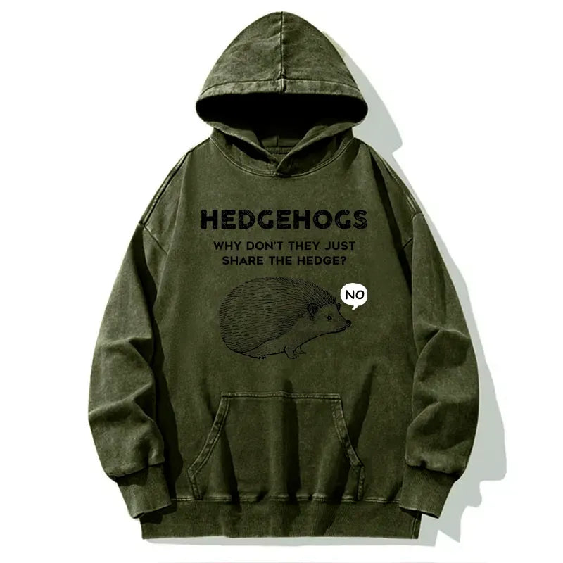 kyoto lion funny hedgehog hoodie for daily wear