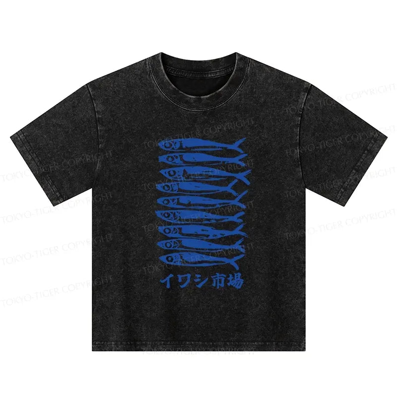 kids washed t-shirt for summer