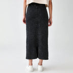 Kyoto-Lion Vinyl Records And Waves Washed Terry Skirt