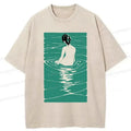 Japanese Woodcut T-Shirt for Streetwear