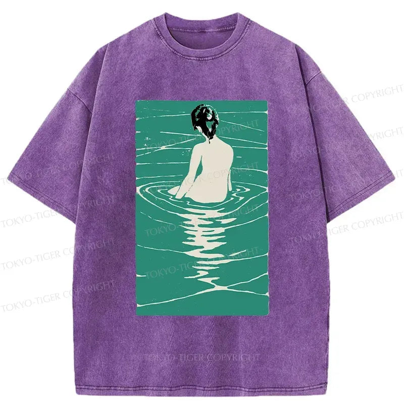 Japanese Woodcut T-Shirt for Streetwear