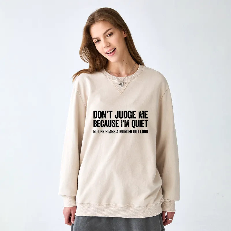 Kyoto-Lion Sarcastic Funny Quote Washed Terry Sweatshirt