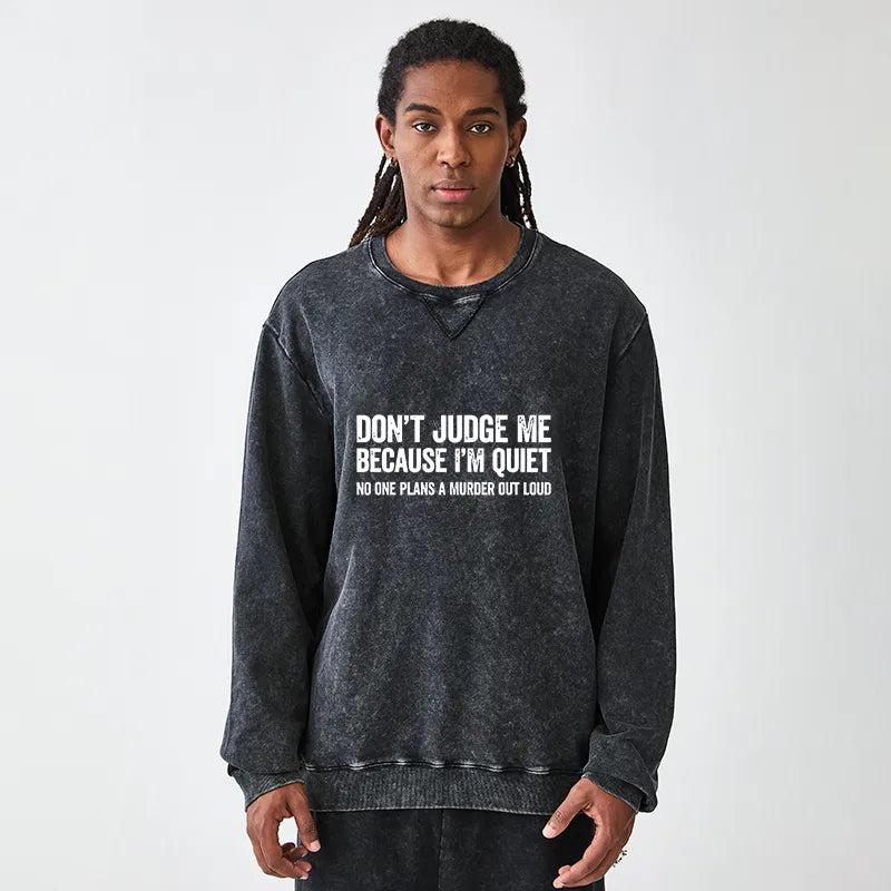 Kyoto-Lion Sarcastic Funny Quote Washed Terry Sweatshirt
