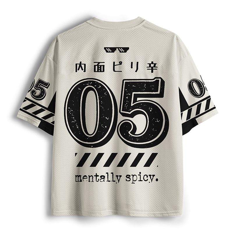 Kyoto-Lion Mentally Spicy Cat Mesh Jersey