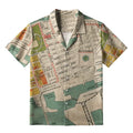 Kyoto-Lion Yokohama City Planning Map Aloha Hawaiian Shirt