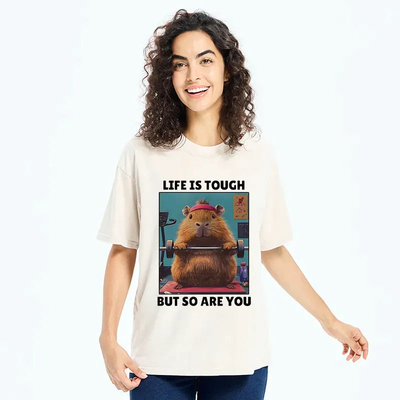 Japanese Vintage Washed T-Shirt for Streetwear