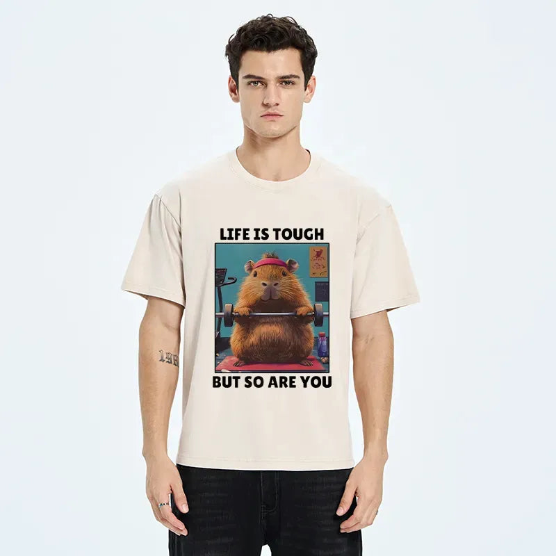 Funny Tough Lion T-Shirt for Daily Wear