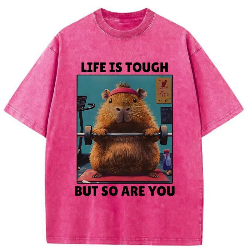 Japanese Vintage Washed T-Shirt for Streetwear