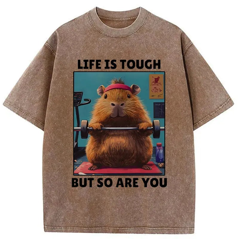 Japanese Vintage Washed T-Shirt for Streetwear